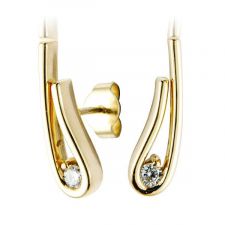 Spectacular 18ct Yellow Gold Diamond Earrings 0.15ct