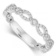 Vintage Style Diamond Wedding Ring