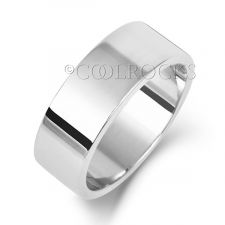 Platinum 7mm Flat Court Wedding Ring WP127L
