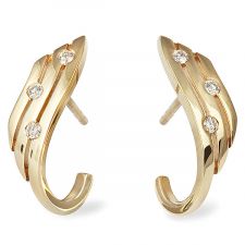 18ct Yellow Gold Diamond Earrings