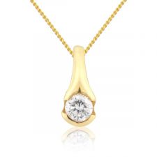 18ct Yellow Gold Diamond Necklaces