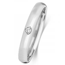 Classic Court Diamond Wedding Ring 0.015ct